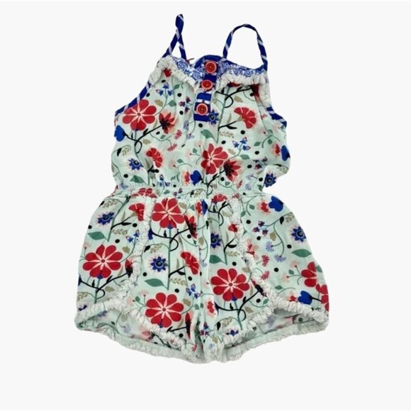 Matilda Jane Tug Of War Romper Floral Toddler Girls Size 2 Clean smoke free home - Picture 3 of 11